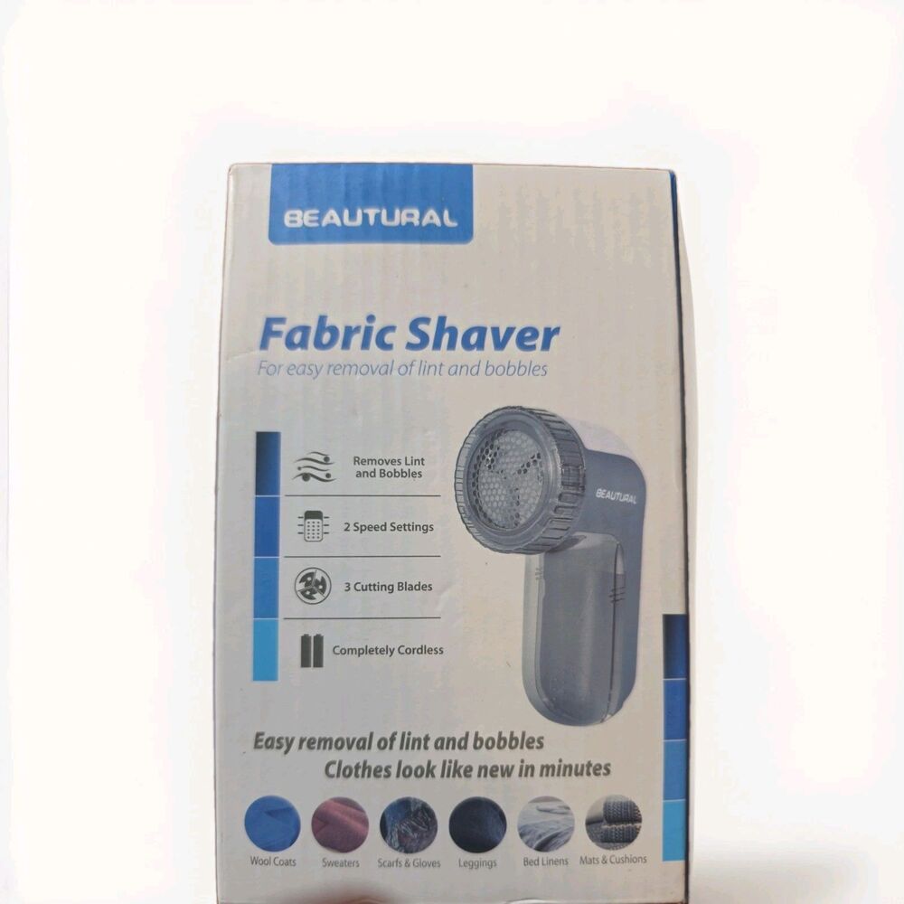 BEAUTURAL Portable Fabric Shaver Pill Lint Remover Clothes Sweater Fuzz Trimmer